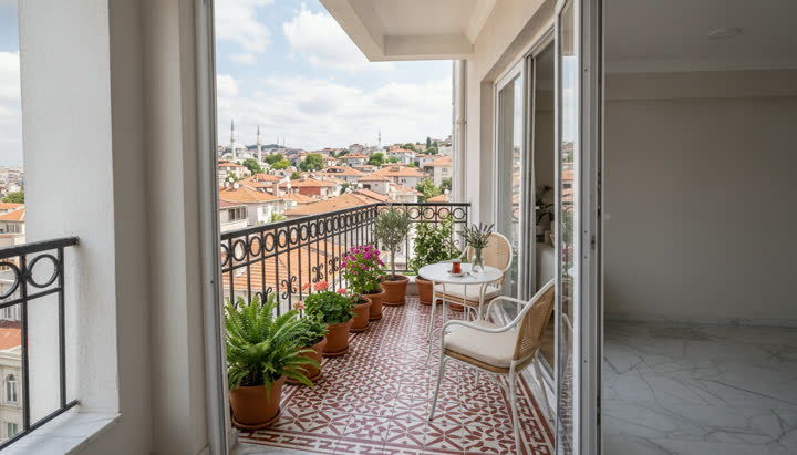 Balkon fotoğrafı, yatay